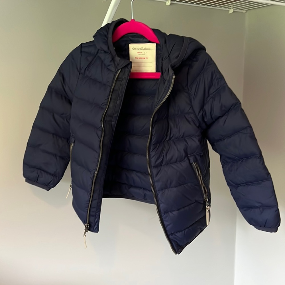 Hanna Andresson Blue puffy jacket size 4 kids - Picture 1 of 6